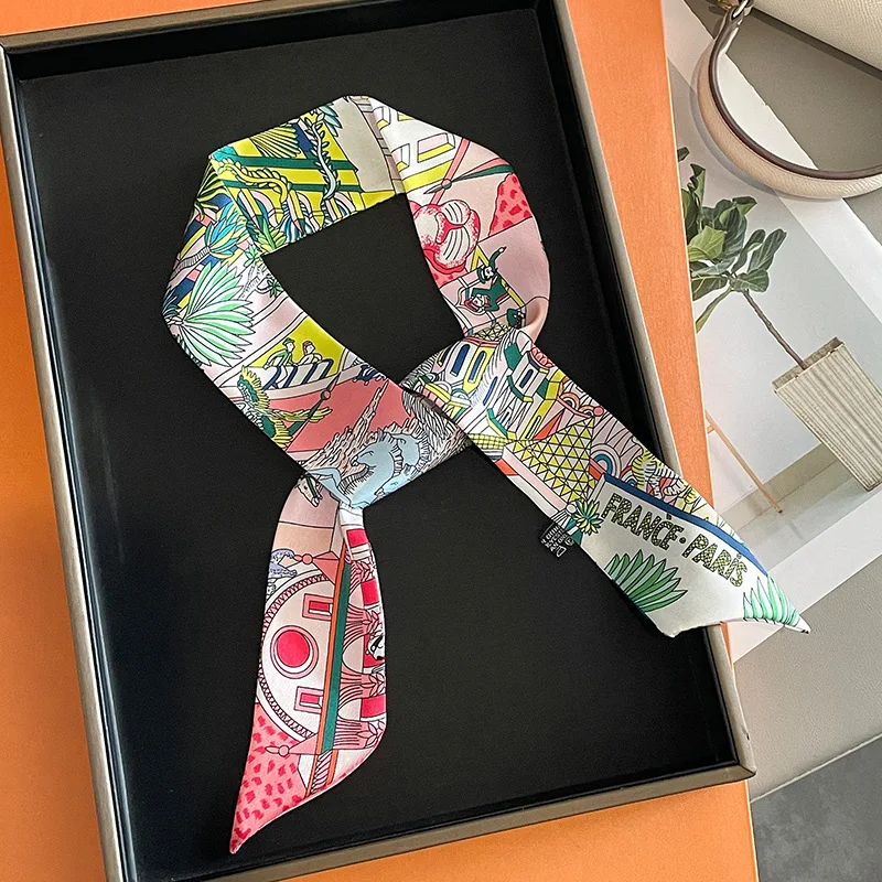 Luxury Bags Made - Luxury Design Horse Print Skinny Silk
