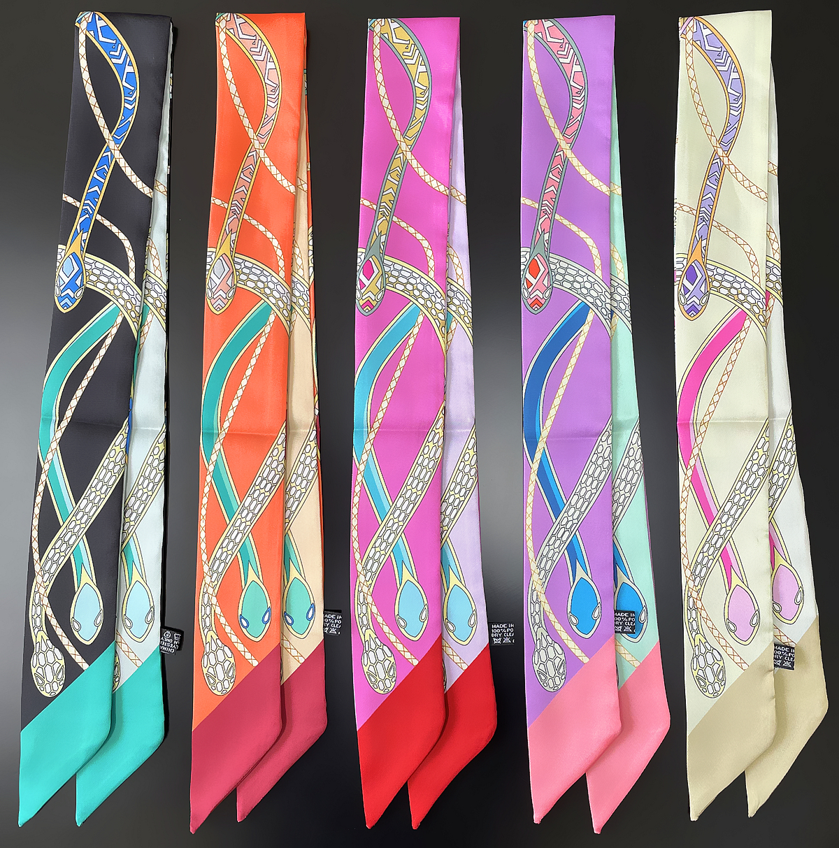 Luxury Bags Brands For Women - New Brand Design Colored Snake Twill