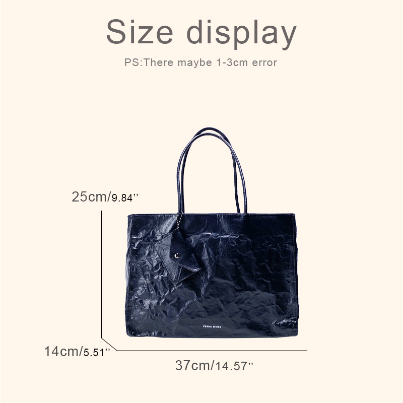 Korean Casual Kraft Paper Tote - Luxury Bags Made recensione e prezzo