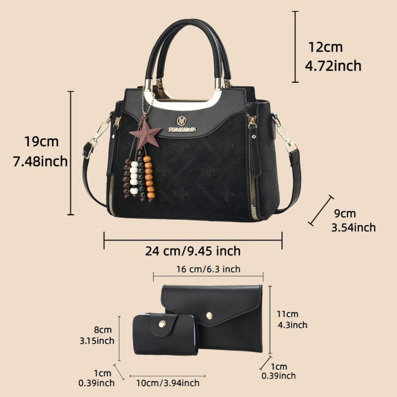 Stylish women's handbag, solid - Luxury Bags For Women recensione e prezzo