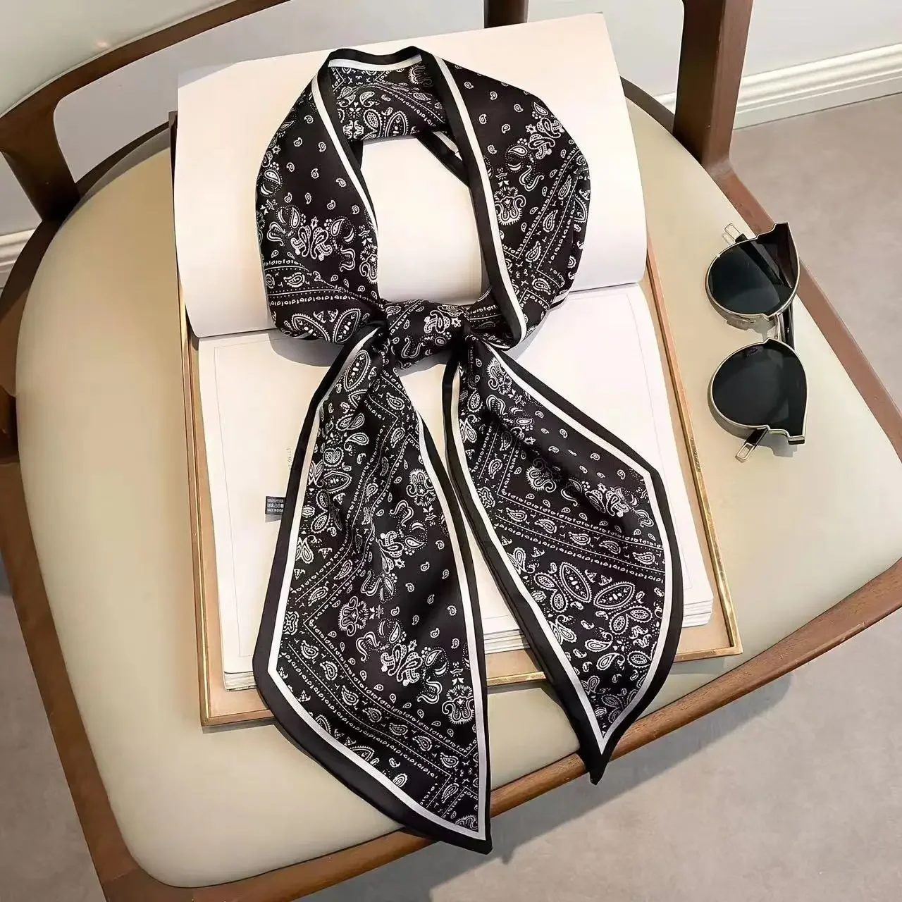 Design Print Skinny Scarf Plai - Luxury Bags Brands For Women recensione e prezzo