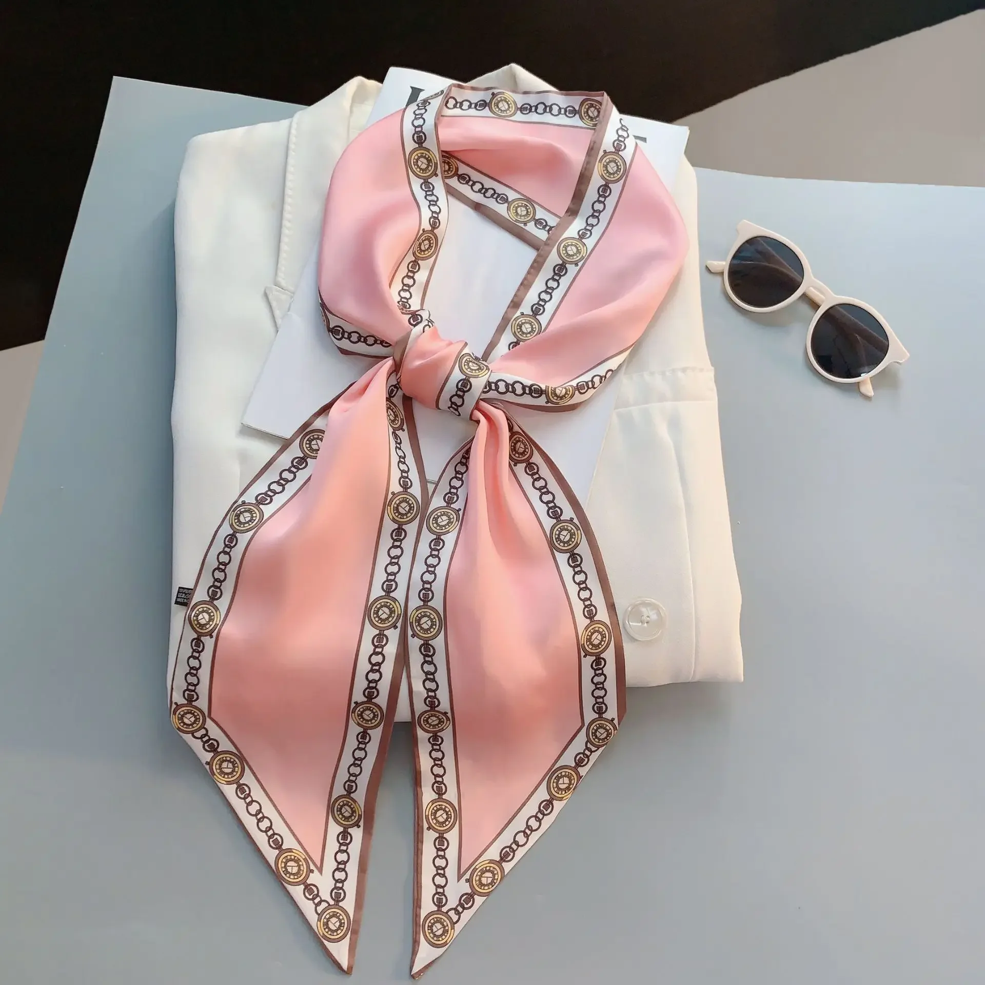 Design Print Skinny Scarf Plai - Luxury Bags Brands For Women recensione e prezzo