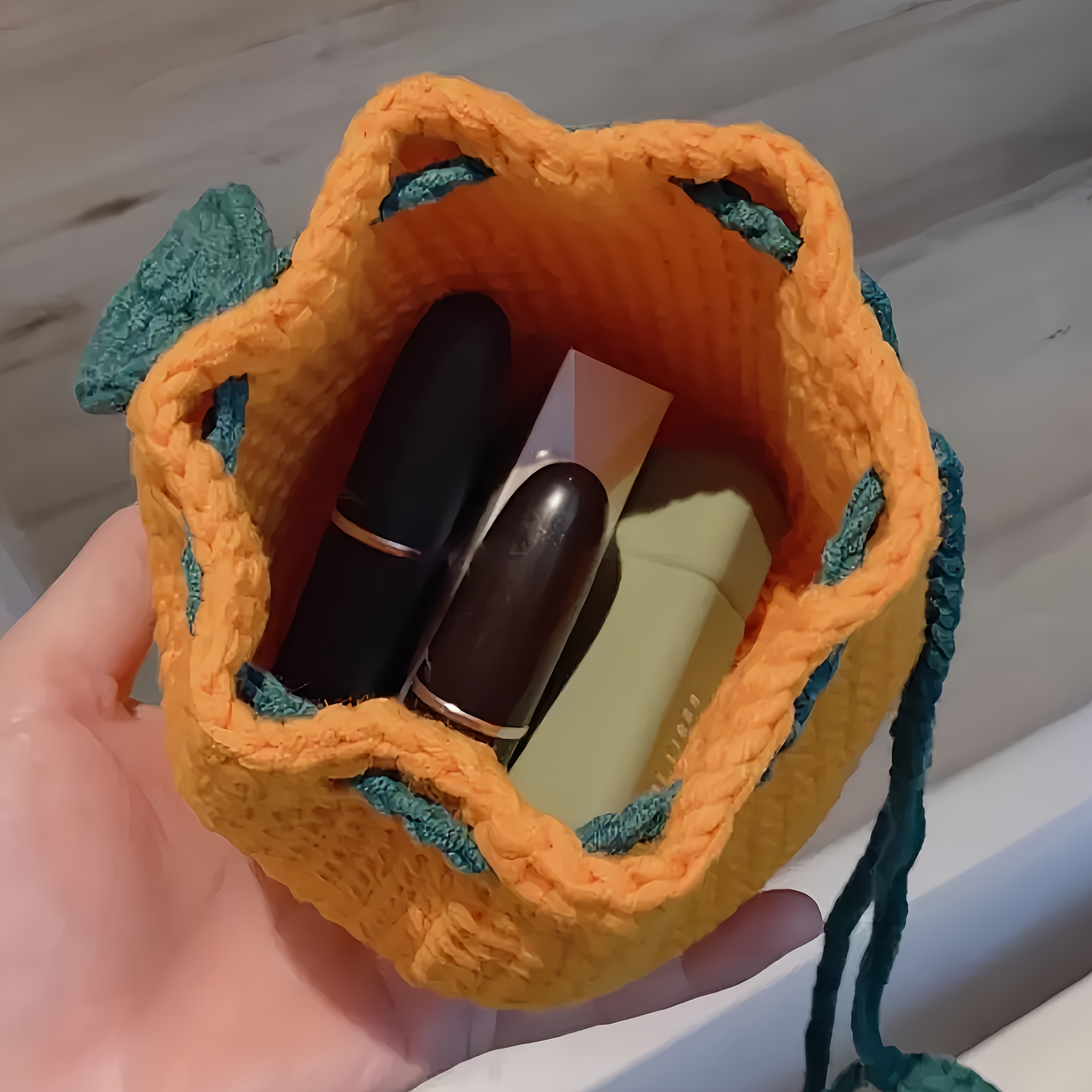 1pc Orange Small Storage Bag,  - Accordion Wallet Zip recensione e prezzo