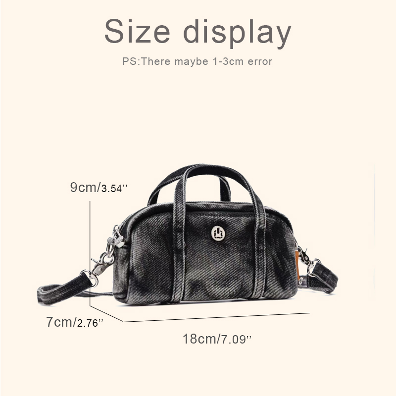 Korean Casual Mini Denim Box B - Luxury Bags For Women recensione e prezzo