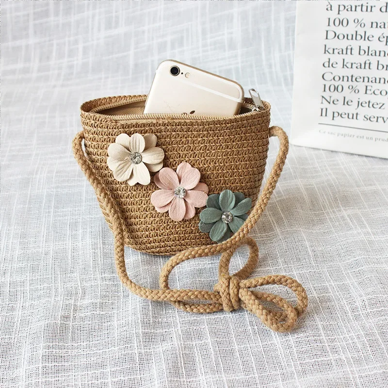 Summer Children's Straw Woven  - Accordion Wallet Zip recensione e prezzo