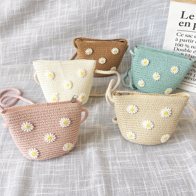 Summer Children's Straw Woven  - Accordion Wallet Zip recensione e prezzo