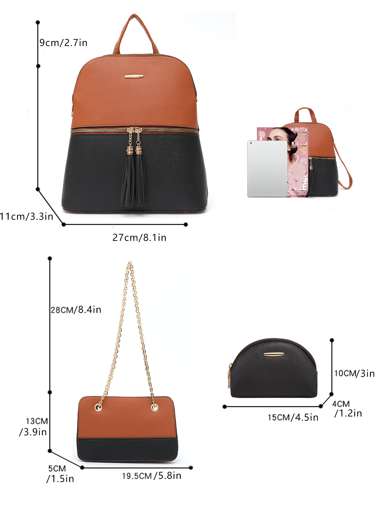 4 PCS Bags Set Women's Fashion - Luxury Bags Made recensione e prezzo