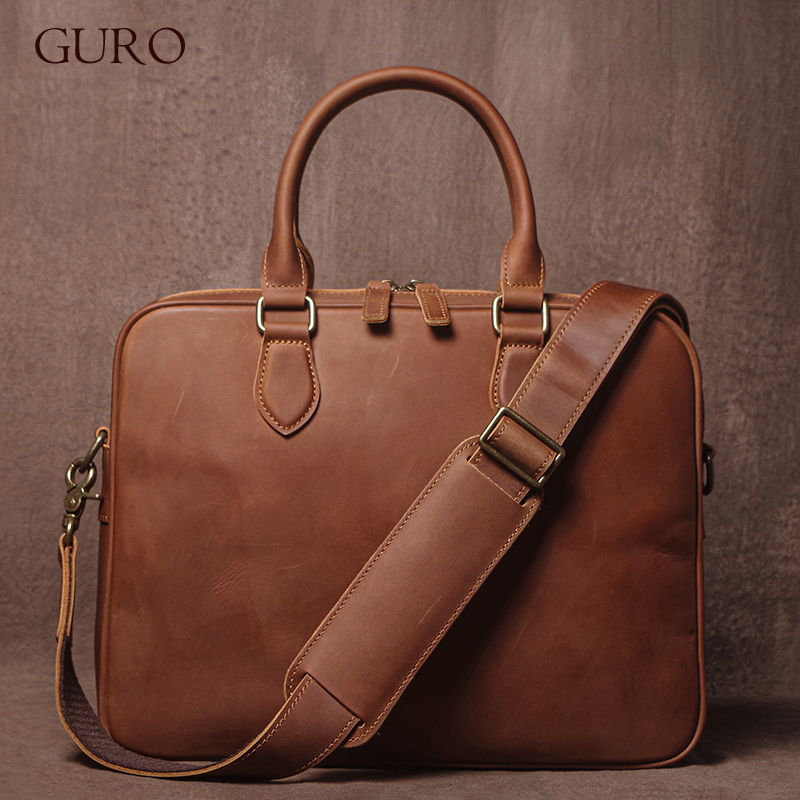 GURO Men Crazy Horse Cowhide B - Luxury Bags Made recensione e prezzo