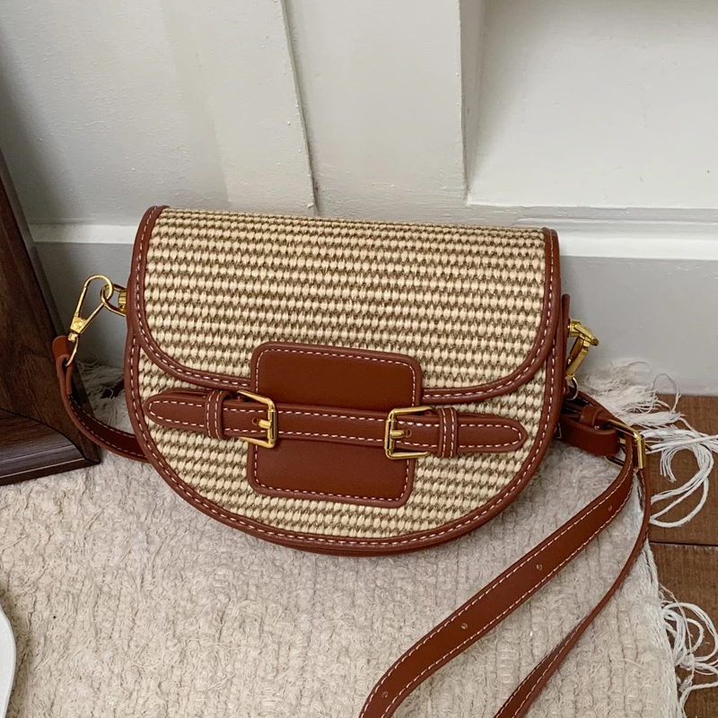 England Style Mini Straw Saddl - Luxury Bags For Women recensione e prezzo