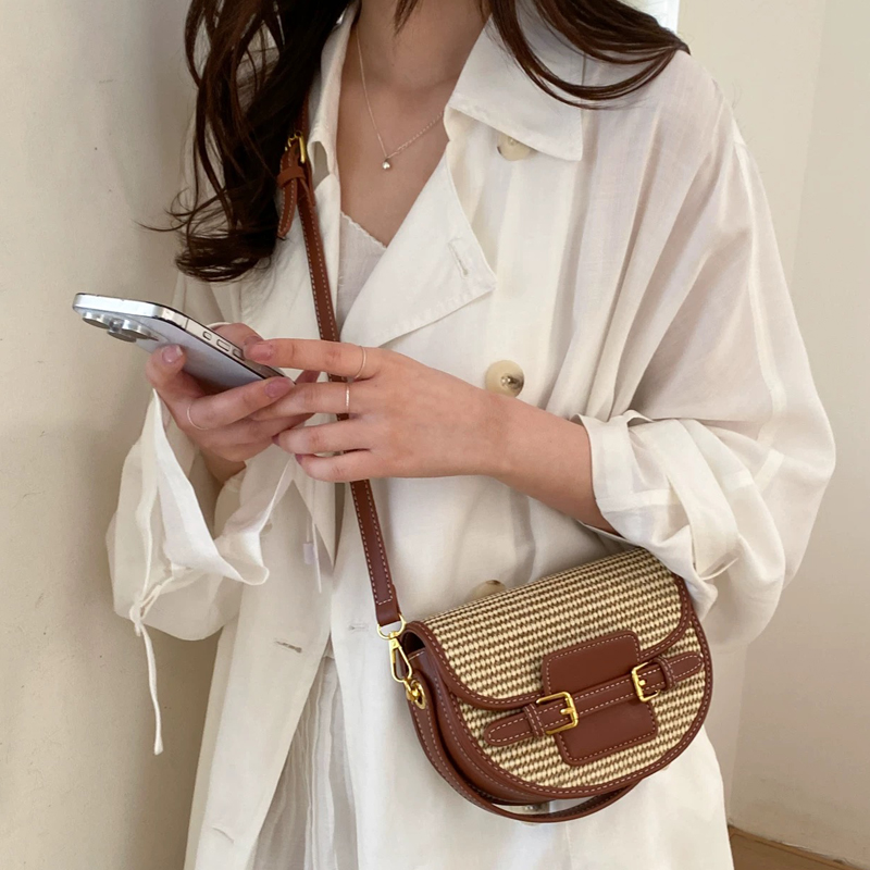 England Style Mini Straw Saddl - Luxury Bags For Women recensione e prezzo