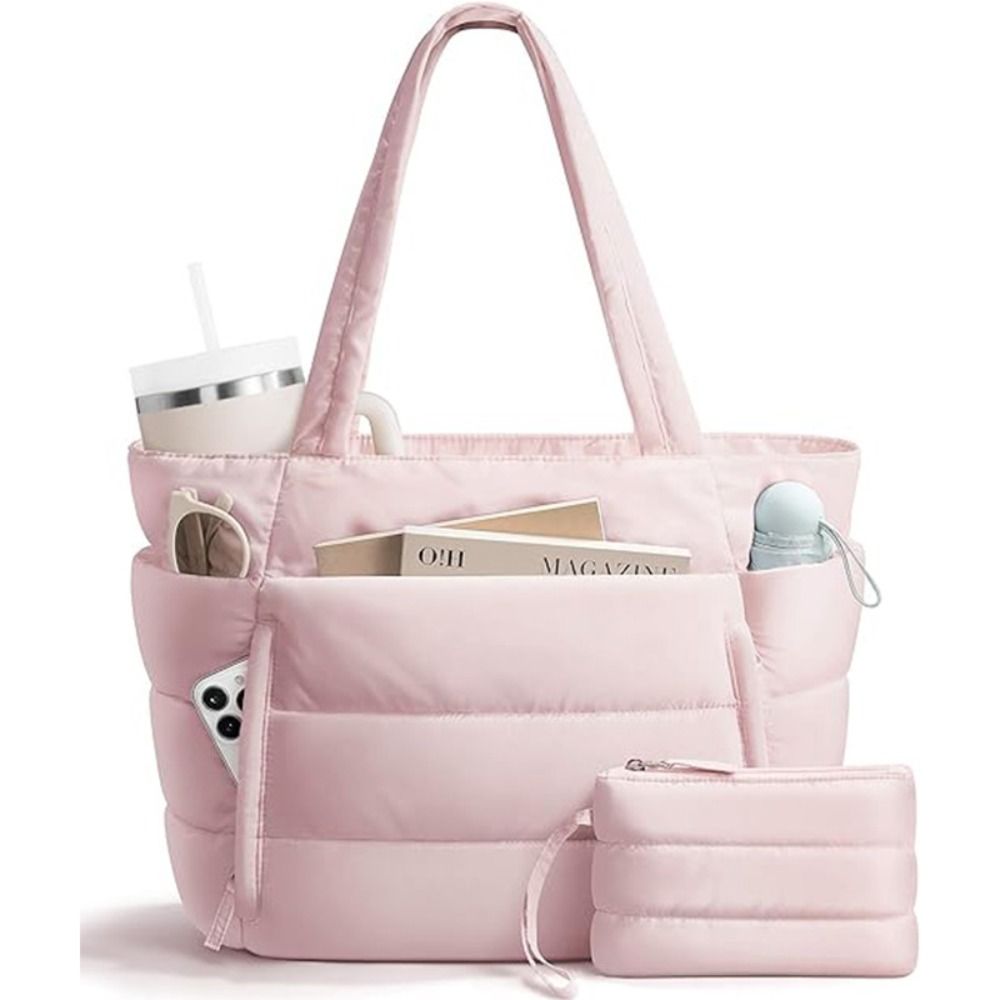 Large Capacity Puffer Tote Bag - Accordion Wallet Zip recensione e prezzo