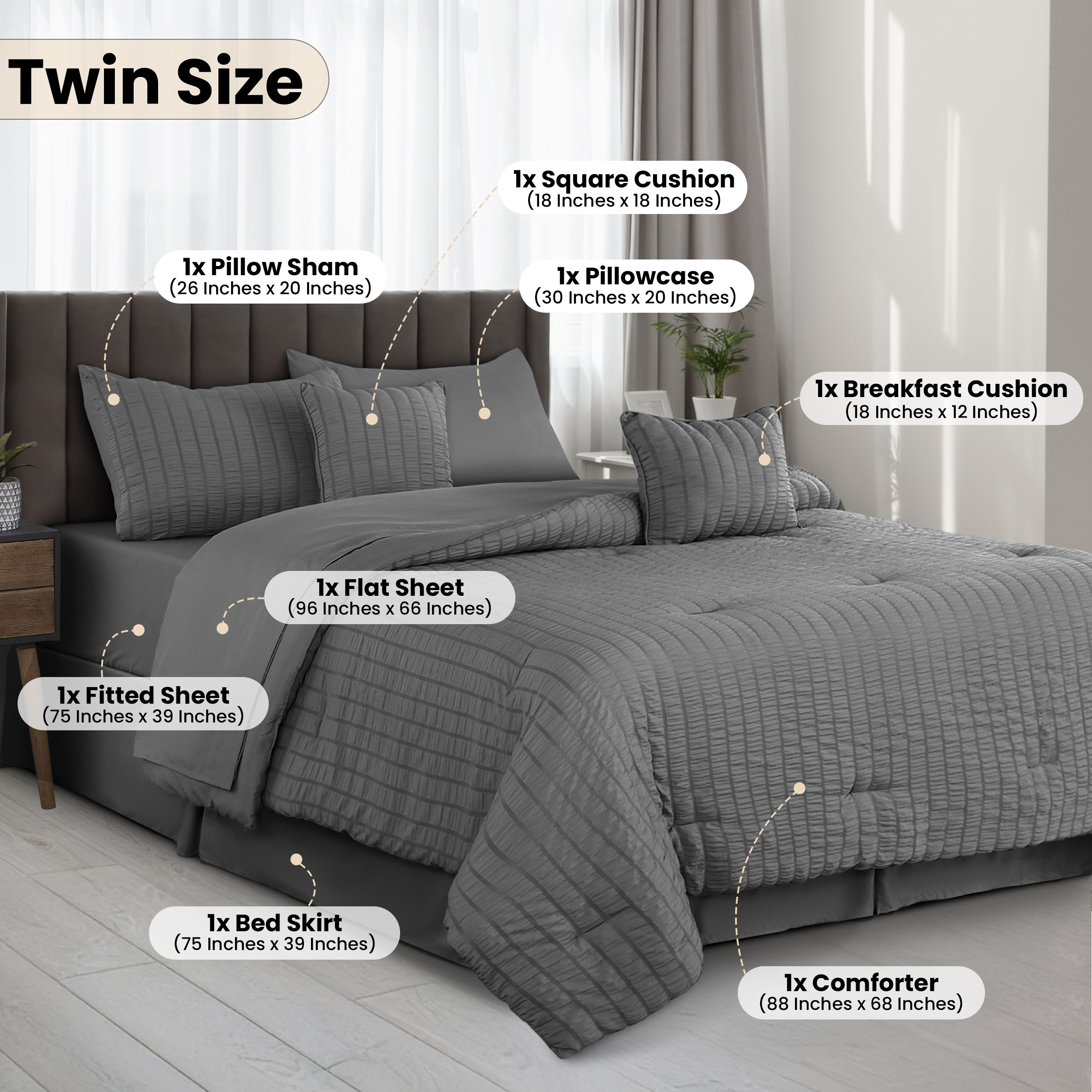 10-Piece Lightweight Comforter - Luxury Bags Dry Clean recensione e prezzo