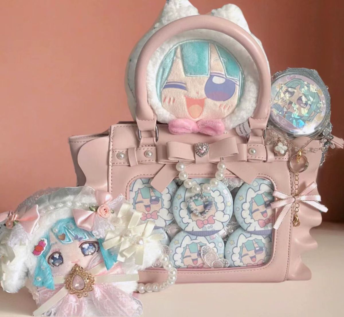 Harajuku Square Pink Ita Bag W - Accordion Wallet Zip recensione e prezzo